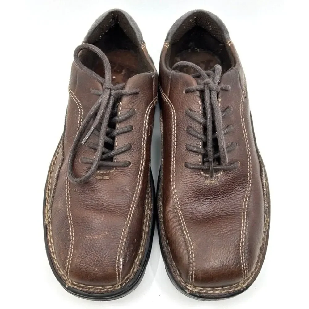 GBX Presley Dress Shoes Men's Brown Leather Casual  Sz 8.5D Lace Up Comfortable